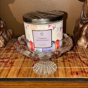 Bath & Body Works Summer Boardwalk Candle with Silver Lid